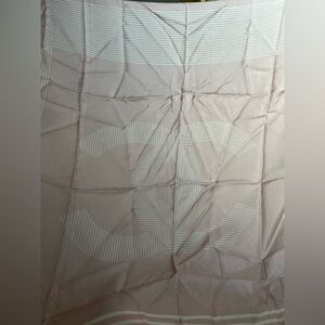 Chanel pale pink silk logo scarf